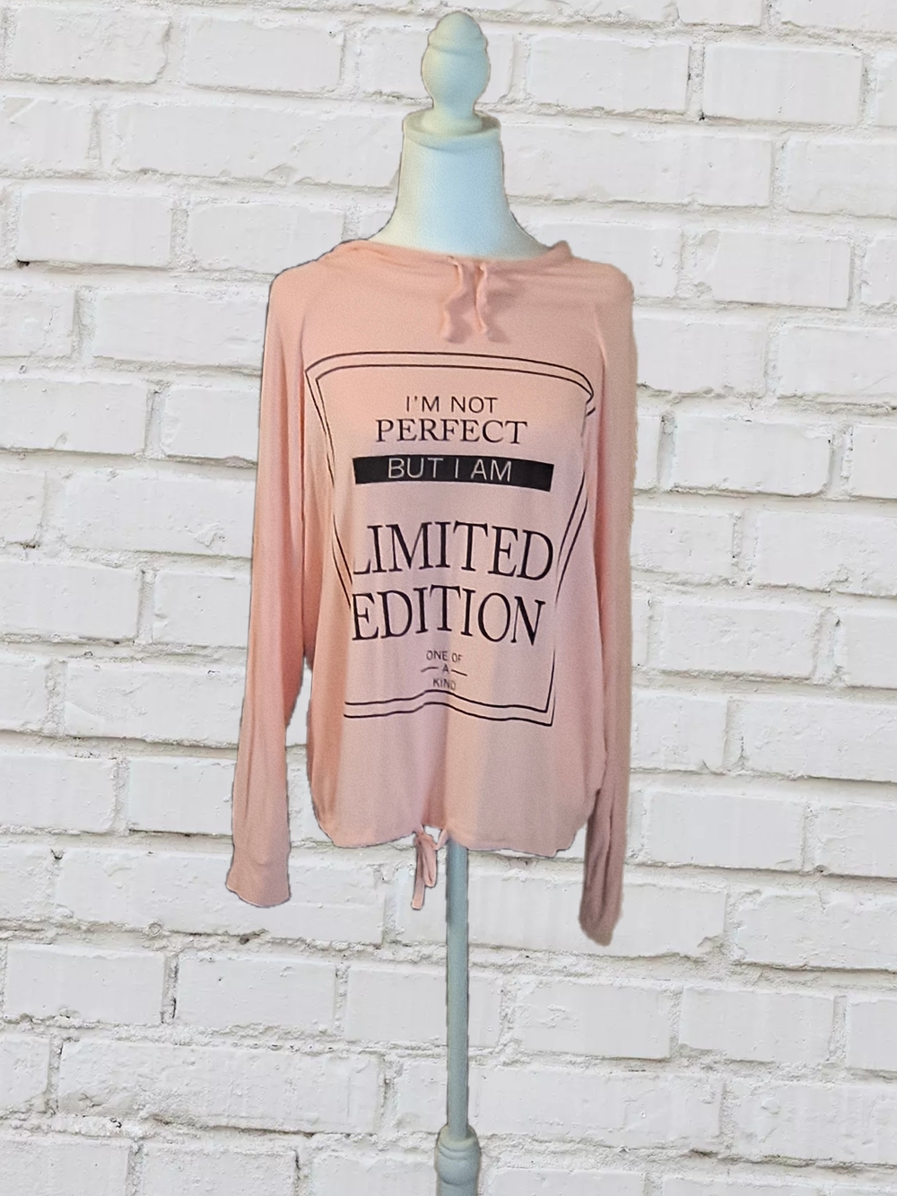 Limited Edition Graphic Hoodie Sweatshirt - Light Pink